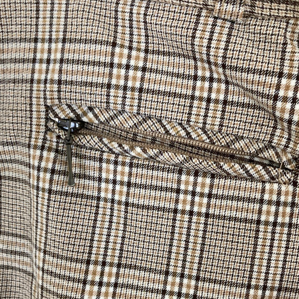 HKM Womens Plaid Brown Equestrian Riding Pants Size US 30 Stretch Classic - Picture 7 of 16